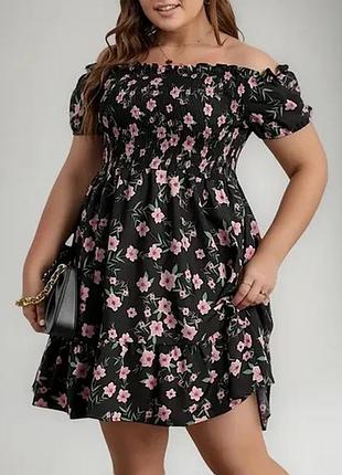 🥰 сукня в квітковий принт shein 4xl