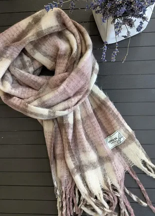 Жіночий зимовий шарф fashion рожевий/бежевий 50x190 см, рожевий 2571444