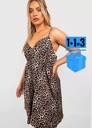 🥰 сукня в леопардовий принт boohoo 16