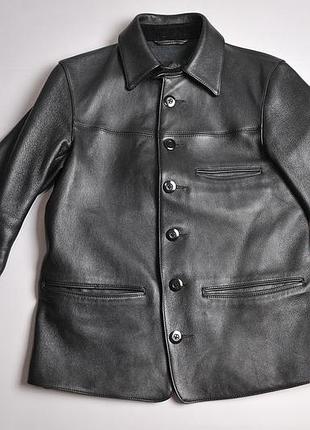 Мужская кожаная куртка addict clothes vintage motorcycles japan leather acvm jacket - 38