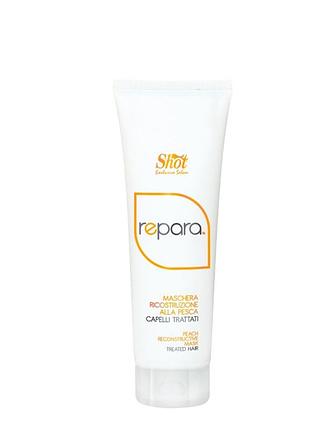 Відновлююча ліпідна маска з персиком для пошкодженого волосся shot peach reconstructive mask