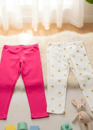Набор леггинсы лосины 2 шт  flap happy flapdoodles девочке 3-4-5 л 98-104-110 см