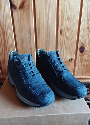 Кросівки чоловічі hogan original сині замшеві