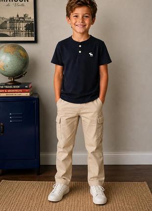 Детская футболка поло на мальчика 7-8 лет abercrombie & fitch