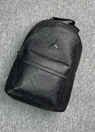 Рюкзак + унісекс + jordan + чорний, onesize, шкіра