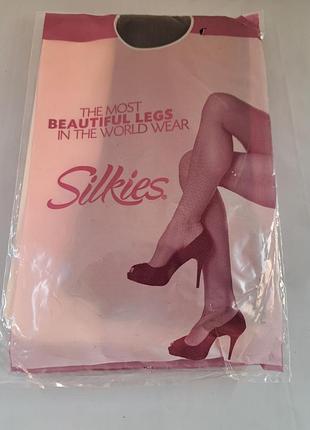 0375 панчохи жіночі капронові  тм silkies, розмір 36-41 чорні 1 пара в упаковці