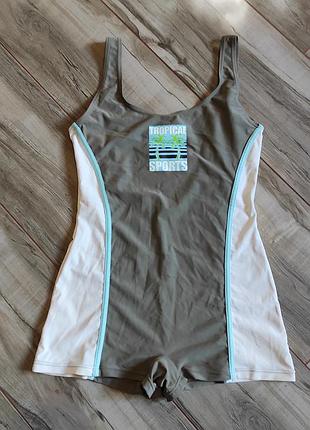 Спортивный слитный купальник-шортики beachwave, размер 42 (l)