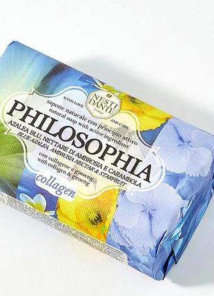 Italy,nesti dante philosophia collagen с растительным коллагеном и женьшенем,нишевое  парфюмированное органическое мыло для лица, тела, шампунь