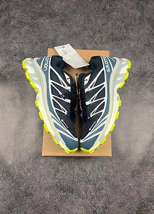 🛍 salomon xt-6 adv  blue green gore-tex