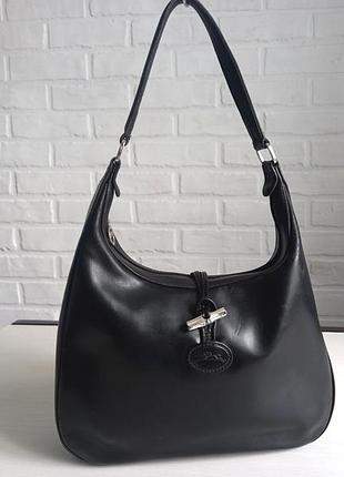 Шкіряна сумка longchamp