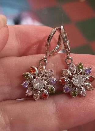 Сережки з стразами