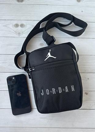 Небольшая текстильная мужская сумка , сумка для подростка jordan 2