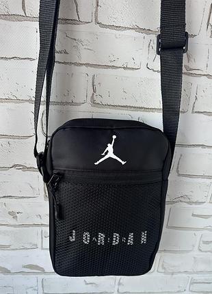 Небольшая текстильная мужская сумка , сумка для подростка jordan 7