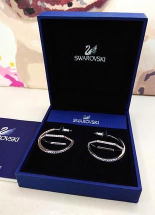 Серьги swarovski woman hoop fever из ювелирного сплава cristallo 5352009