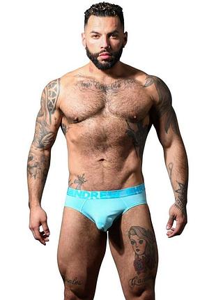 Мужские брифы голубого цвета bamboo brief от andrew christian