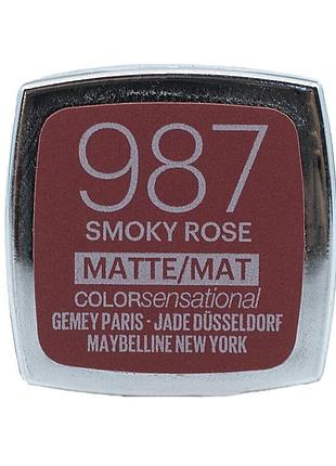 Помада maybelline 987 smoky rose