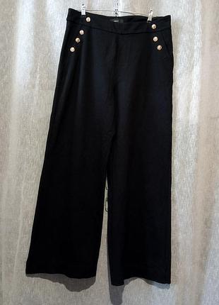 Щільні чорні , широкі штани від next.