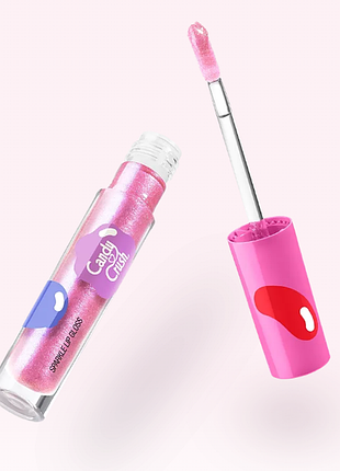 Сияющий блеск для губ kiko milano candy crushTM sparkle lip gloss - 01 lollipop love (000272-01)