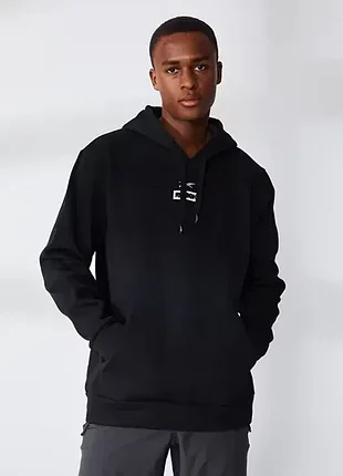Reebok (l) thermowarm + graphene technology hoodie мужское худи на флисе плотное кофта цент лого