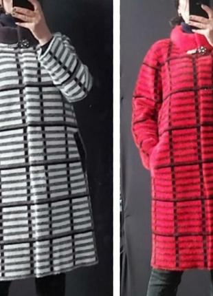 Шикарное пальто с альпаки, качество люкс, размер универсальный.2 фото