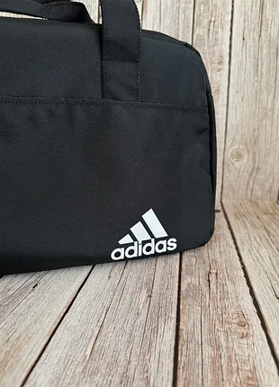 Спортивна чорна фітнес сумка adidas, сумка в спортзал для тренувань адідас 5
