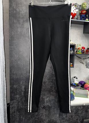 Женские леггинсы adidas черного цвета, женские спортивные леггинсы, жіночі спортивні легінси adidas, спортивні лосини, спортивные лосины