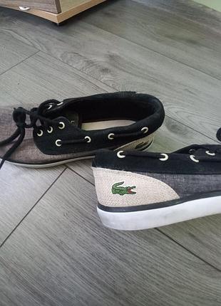 ​стильні чоловічі топсайдери / мокасини lacoste
​