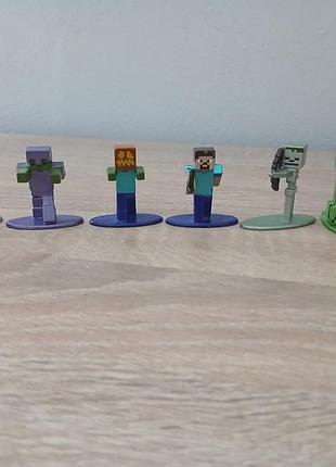 Металеві фігурки minecraft jada toys nano metalfigs (колекція)