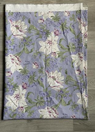 Відріз тканини laura ashley вінтаж квітковий принт лавандовий winter lilies колекційна тканина