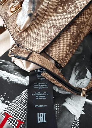 Жіноча сумка кроссбоді guess queensland  оригінал 5