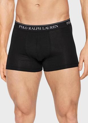 Мужские трусы боксеры от polo ralph lauren выполнены из черного хлопка с эластичным поясом
