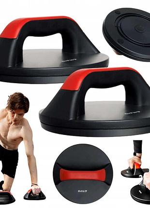 Упори для віджимань від підлоги поворотні пластикові iron gym push up pro навантаження 125 кг