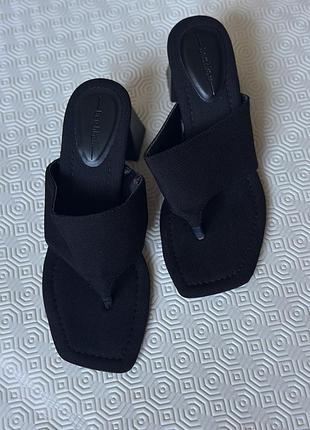 Мюлі bershka на підборах 🖤