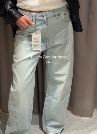 Джинси trf baggy balloon zara