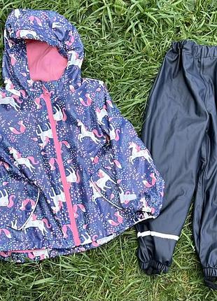 Грязепруф lupilu 110p, дощовик h&m