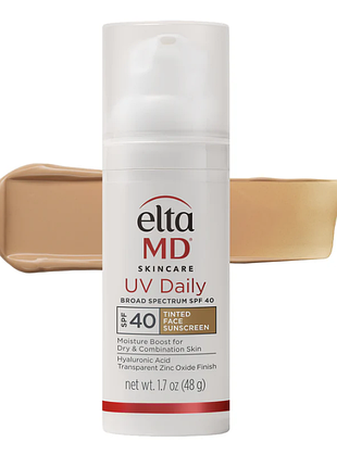 Eltamd uv day broad-spectrum spf 40 tinted face sunscreen тонирующий солнцезащитный крем spf 40, 14 гр.