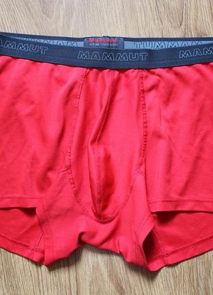 Мужские красные боксеры mammut alpine underwear для трекинга, альпинизма и активного отдыха