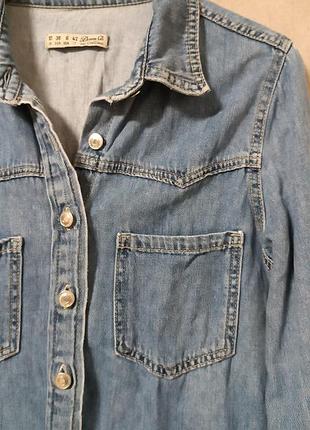 Джинсовое платье - рубашка denim co. 4