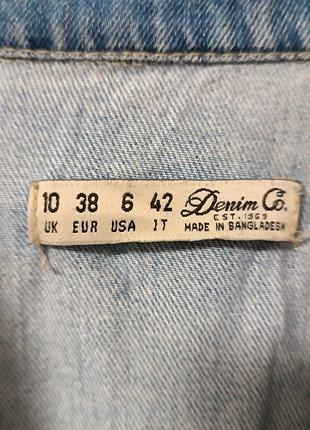 Джинсовое платье - рубашка denim co. 5