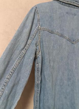 Джинсовое платье - рубашка denim co. 9