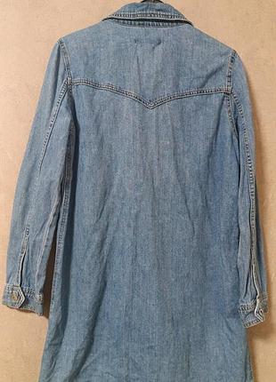 Джинсовое платье - рубашка denim co. 6