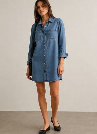 Джинсове плаття-сорочка denim co.