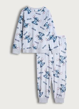 Піжама велюрова зі stitch для дівчинки 5/6 років 110-116 см