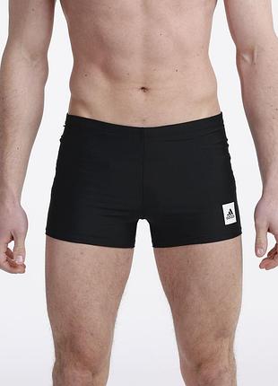 Чоловічі плавки-боксери adidas (solid swim boxers / solid boxer) чорного кольору