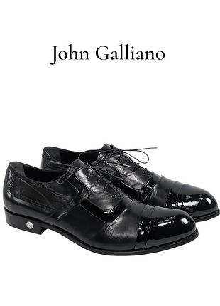 Шкіряні туфлі оксфорди john galliano оригінал