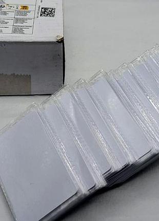 Набор из 100 белых пластиковых карт yarotech pvc, используемых для пропусков