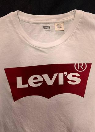 Levi’s оригінальна біла футболка з великим логотипом | s