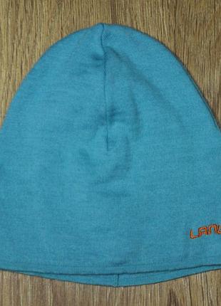 Мужская спортивная трекинговая шерстяная шапка lanulva merino wool