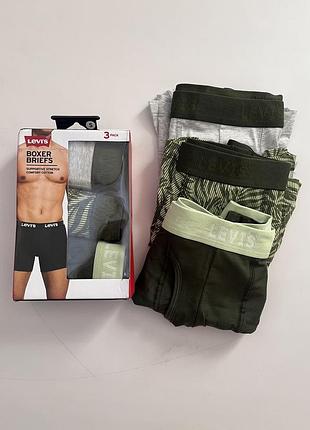 Труси боксери levi’s набір 3 штуки оригінал