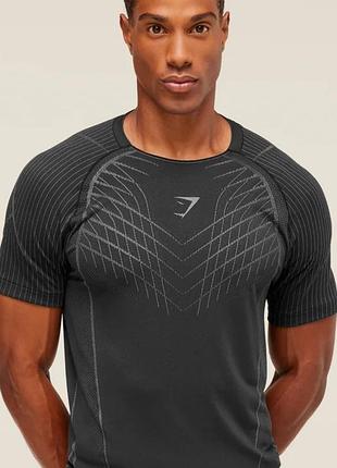 Стильна спорт термо компресійна футболка gymshark apex seamless.м-л